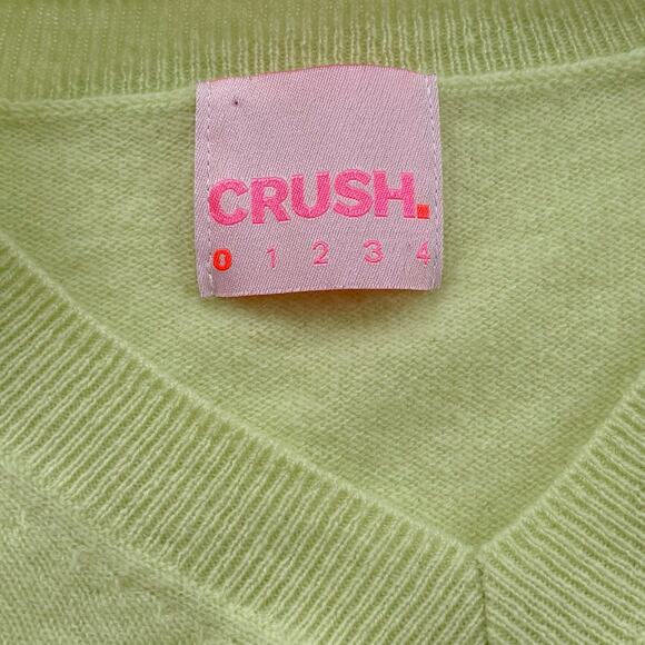 Crush Cashmere V-Neck Long Sleeve Lightweight Sweater Size XS - Picture 4 of 9